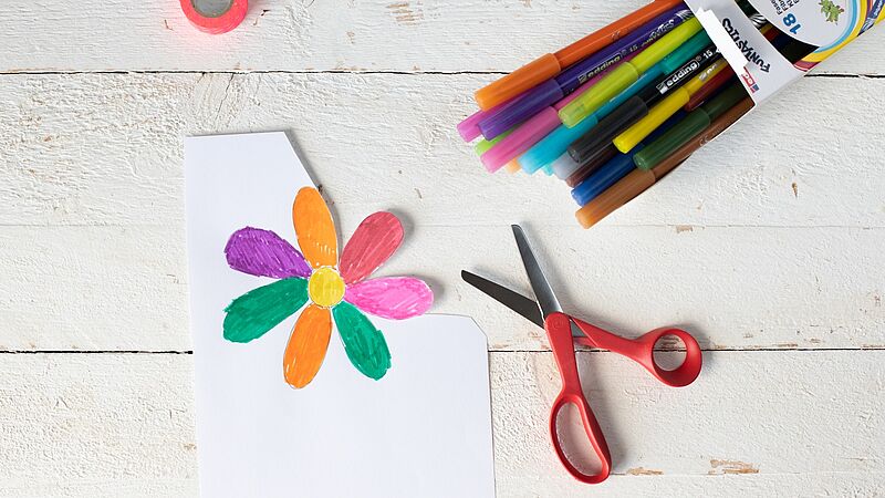 Knutselidee: een bloemengroet voor de beste moeder van de wereld